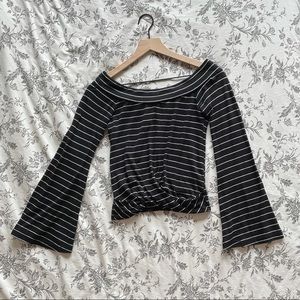 BP. Bell Sleeve Crop Top